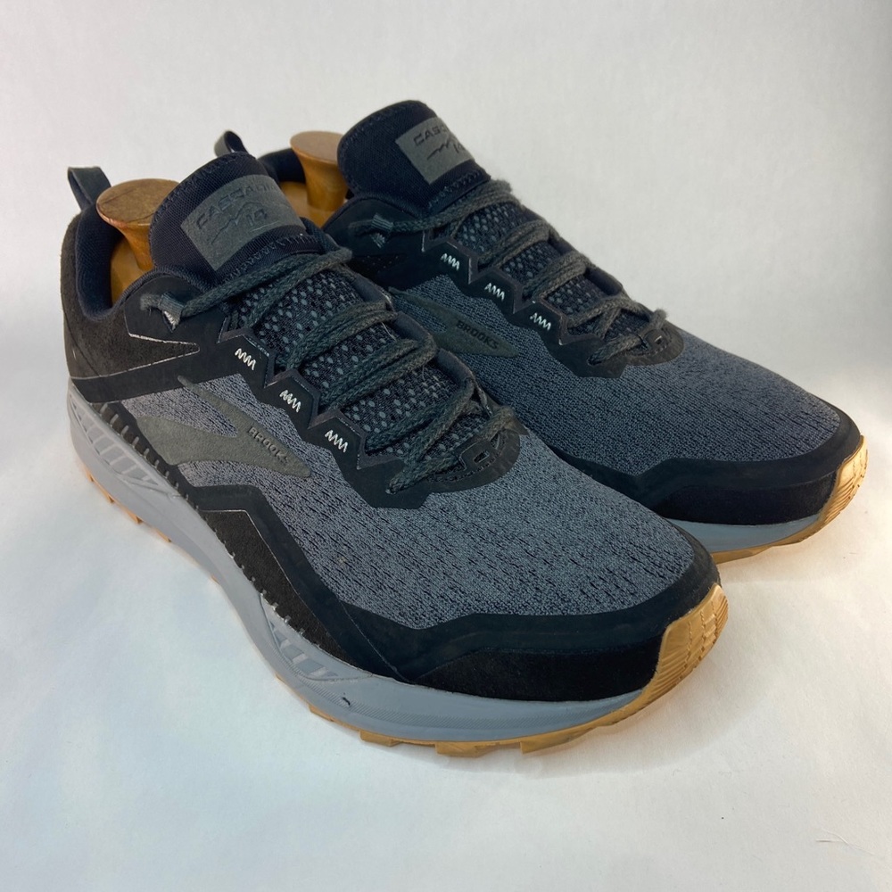 Brooks Cascadia 14 Trail Mens Athletic Shoes Size 11.5 Grey Black